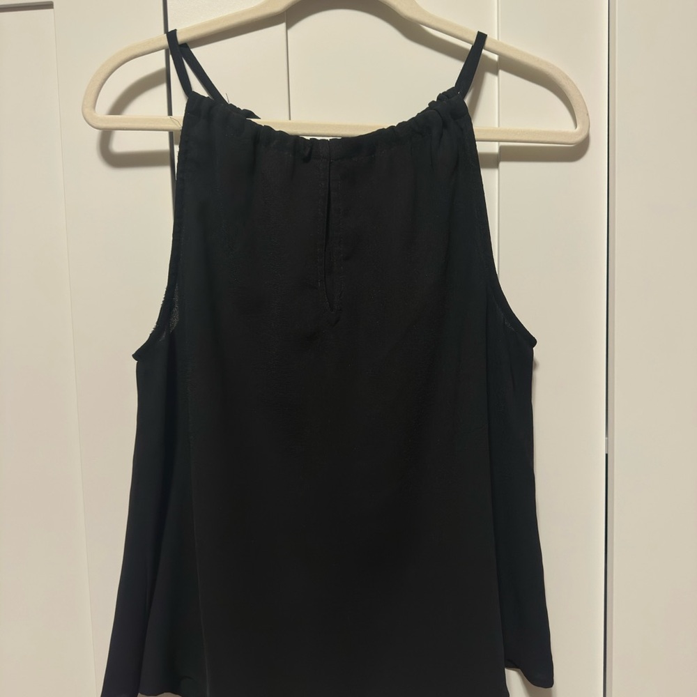 Black Abercrombie halter tie back top